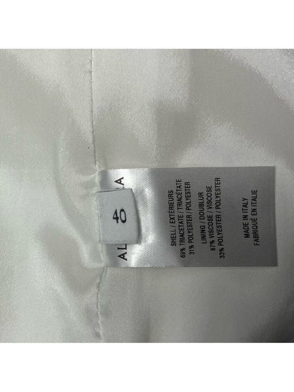Altuzzara Women’s Fenice Two-Button Jacket Blazer Optic White 40 US 8 - Picture 14 of 15